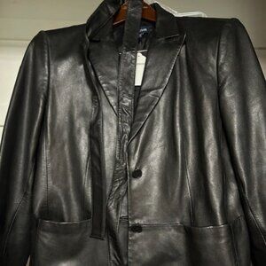 100% Leather Jacket - Ann Taylor